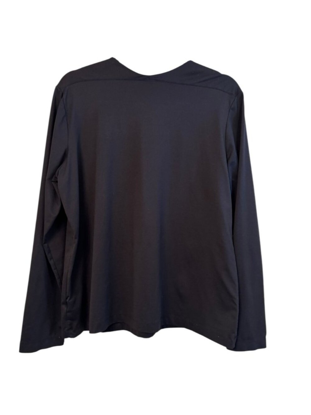 Black Long Sleeve V-Neck Top - Picture 3 of 5